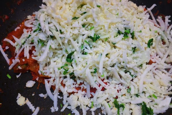 Add cauliflower and crayfish jollof rice ghana nationaldish