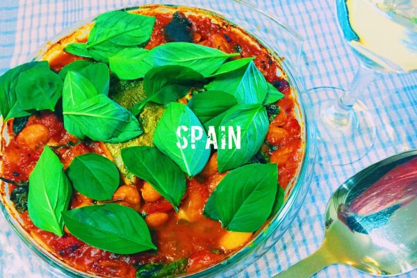 Spanish chorizo, cod, tomato and butter bean one pot what is the national dish of Spain?