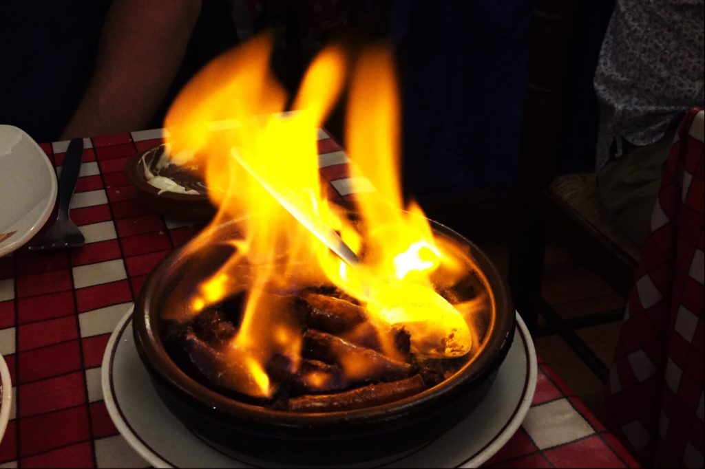 Flambeed Chorizo Casa Don Carlos, Brighton, restaurant review