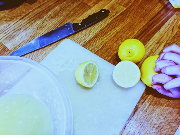 homemade lemonade roll the lemons to maximise the juice yield