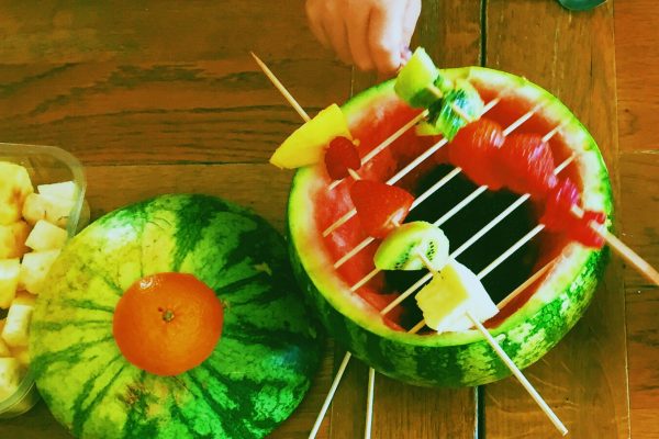 Indoor watermelon BBQ will get your kids stuffing their face with fruit