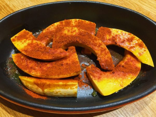 Paprika and Cayenne dusted pumpkin ready to roast | National Dish
