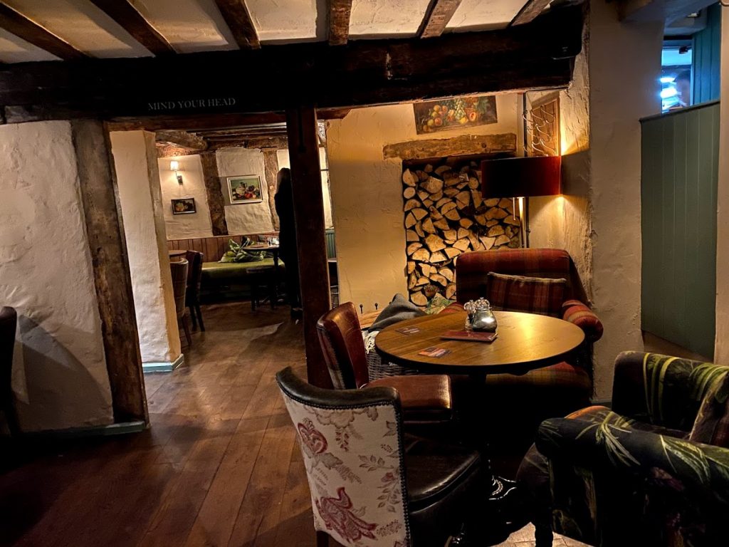 Plenty of cosy nooks and crannies to hide away from the world in at The Kings Arms in Prestbury, Cheltenham
