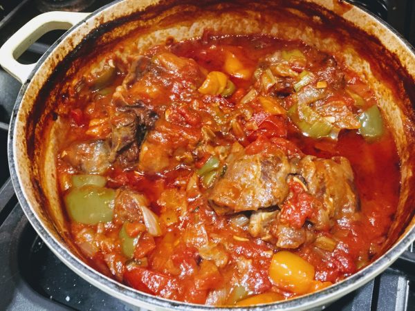 When done much of the liquid will have concentrated and you're left with an African Oxtail Stew you can eat with a spoon